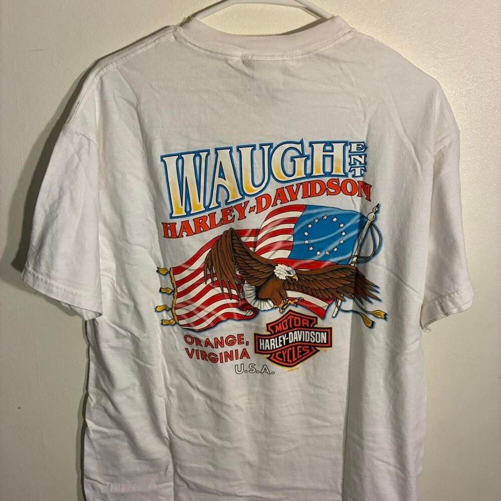 Harley-davidson Men's White T-shirt